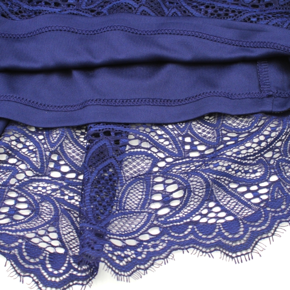 NWT Express Lace Embroidered Midi Dress – Navy, Size M - Picture 6 of 6